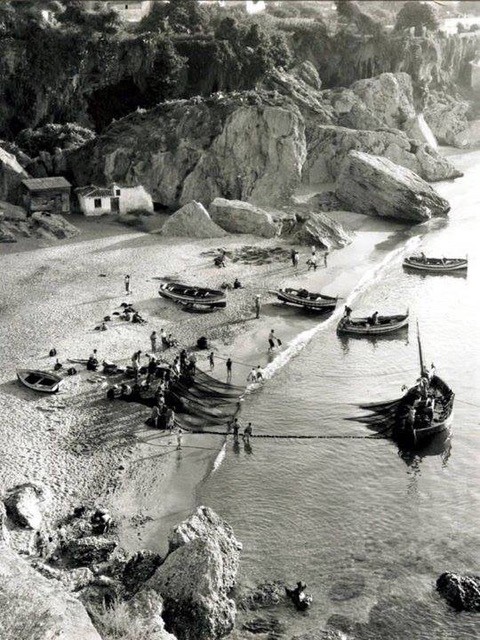 Nerja - fisher men on the beach Nerja - fisher men on the beach